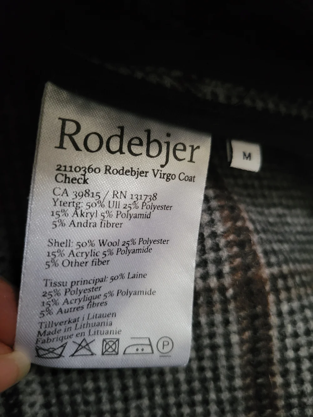 Rodebjer Virgo Coat Check - Picture 7 of 9